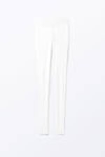 White - Sheer Ribbed Tights - 3