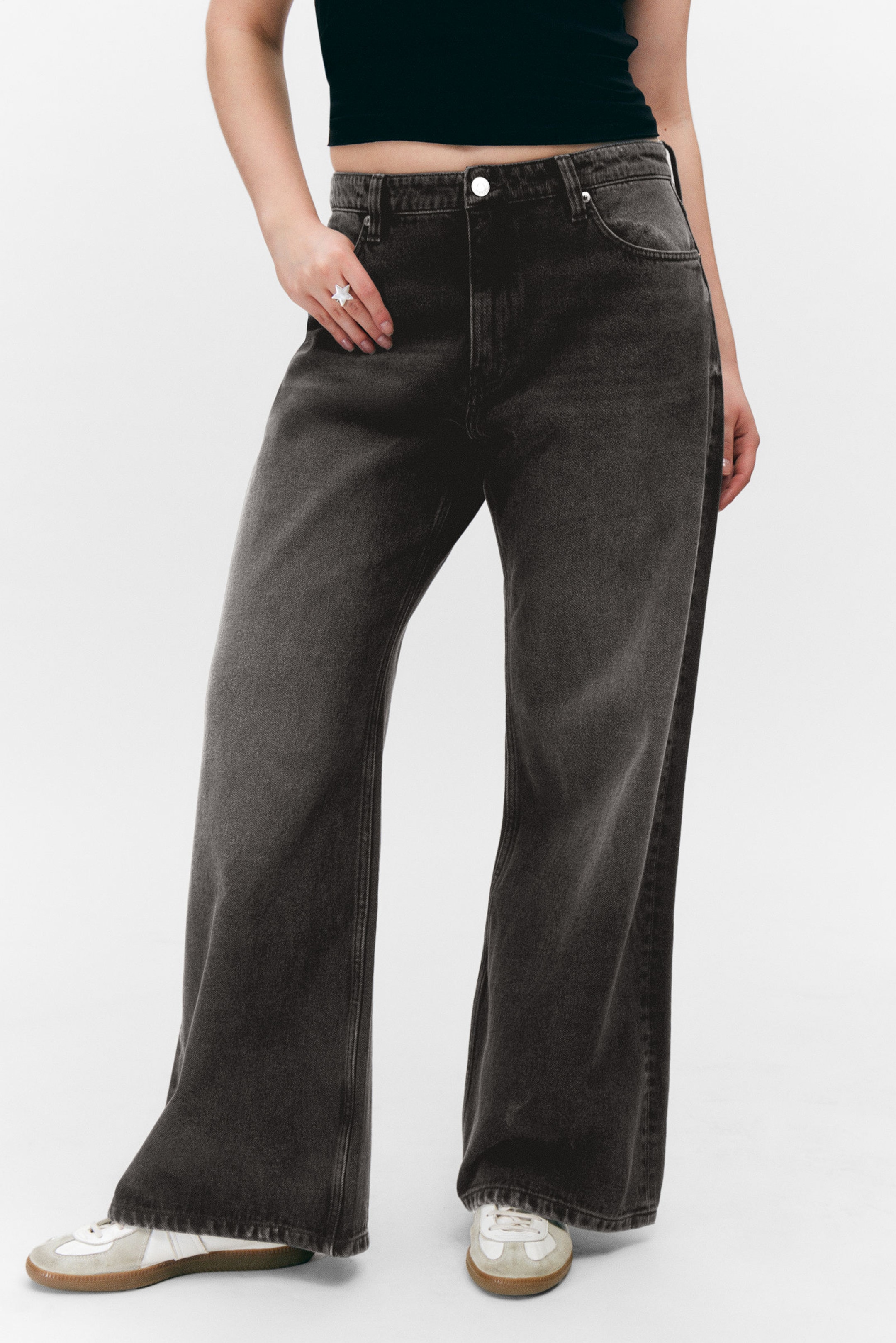 #272627 - Paz Mid Wide Jeans - 2