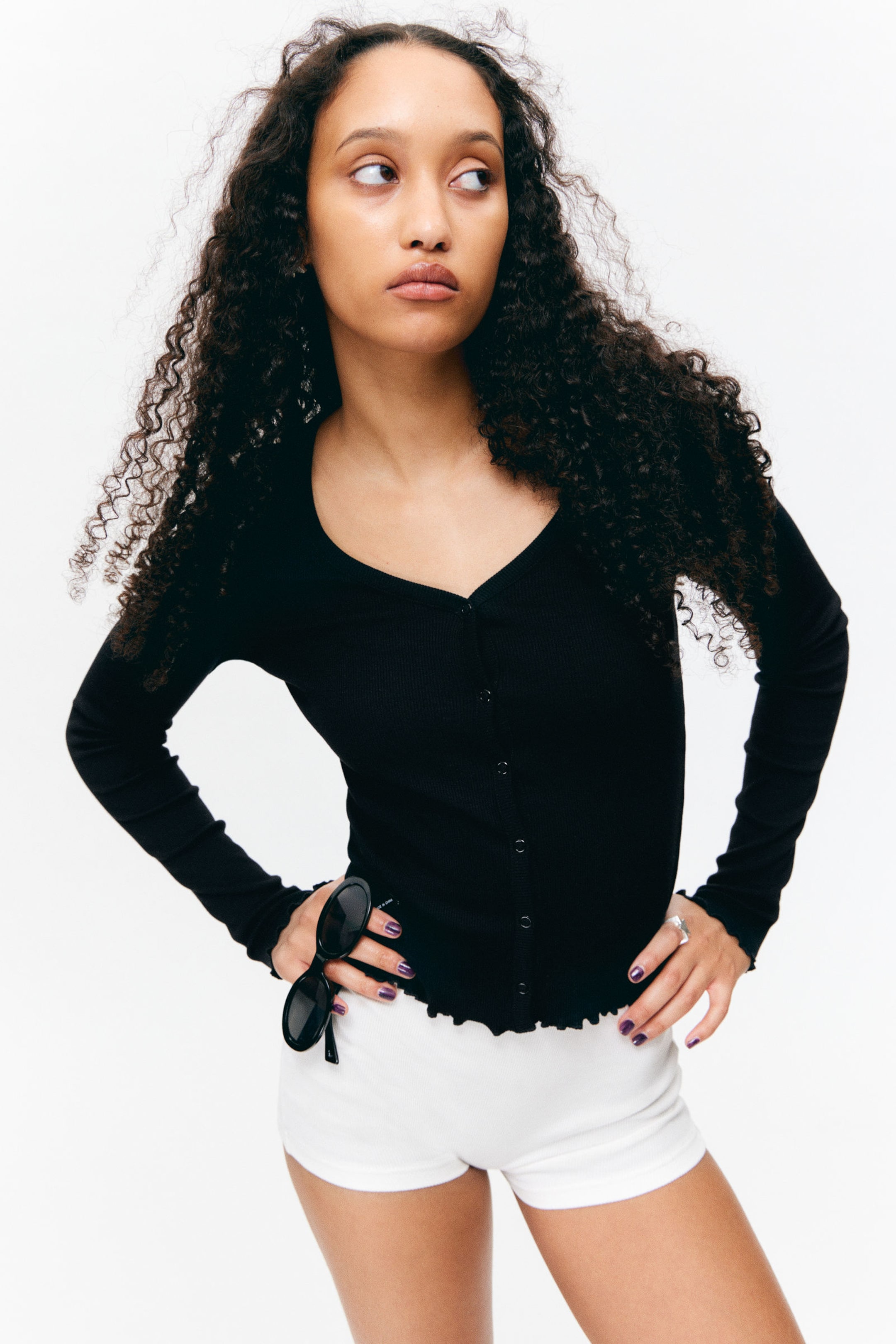 #272627 - Ribbed Long-Sleeved Pyjama Cardigan - 2
