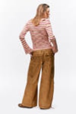 Washed Brown - Relaxed Cotton Cargo Trousers - 2