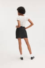 Black pinstripe - A-line mini skirt - 2