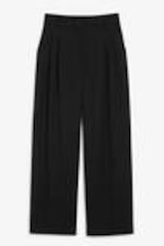 Black - Wide Leg Trousers - 0