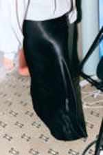 Black - Low Waist Maxi Skirt - 2