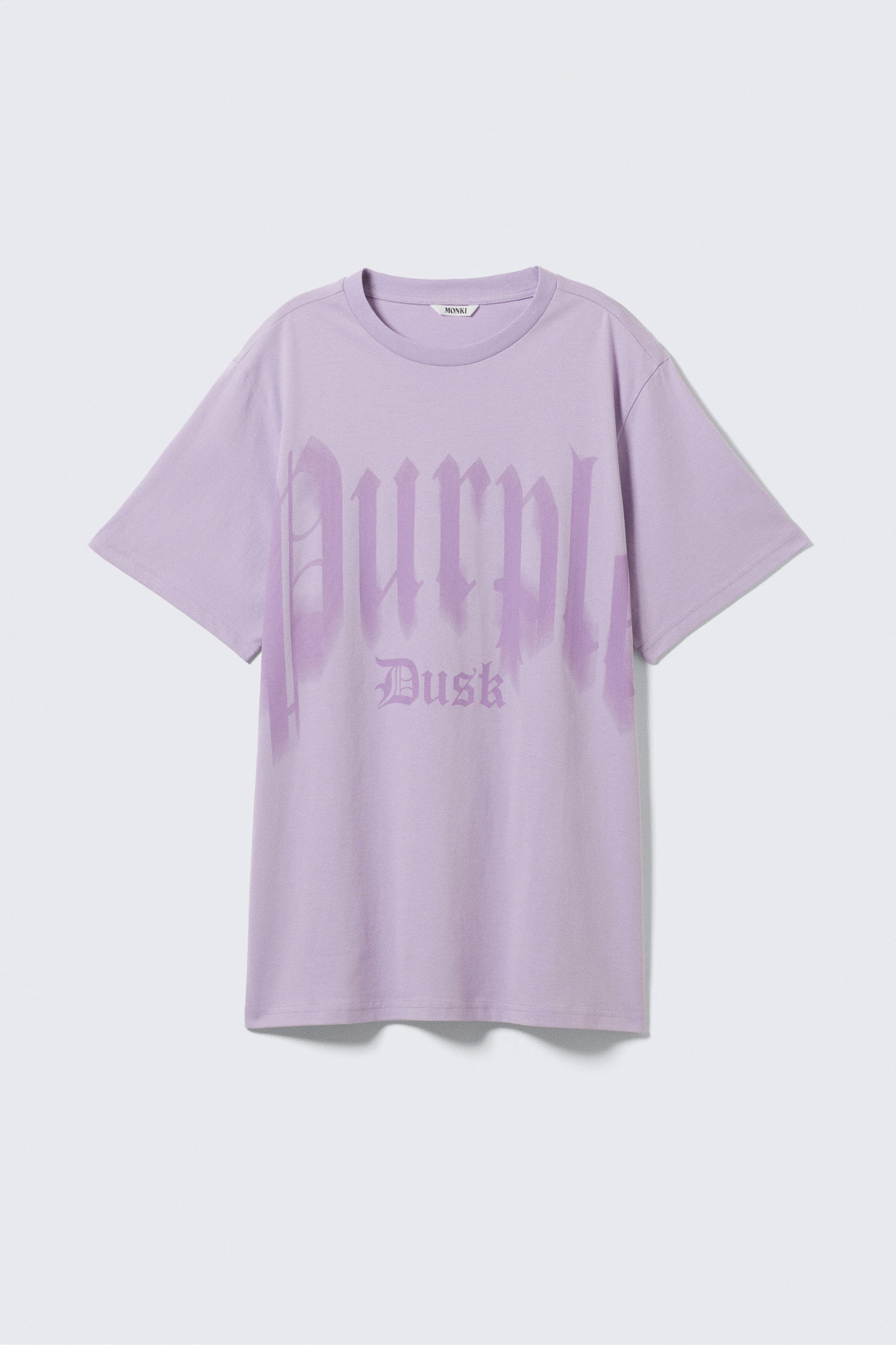 Lilac - Purple Dusk - Oversized Throw-on T-shirt - 4