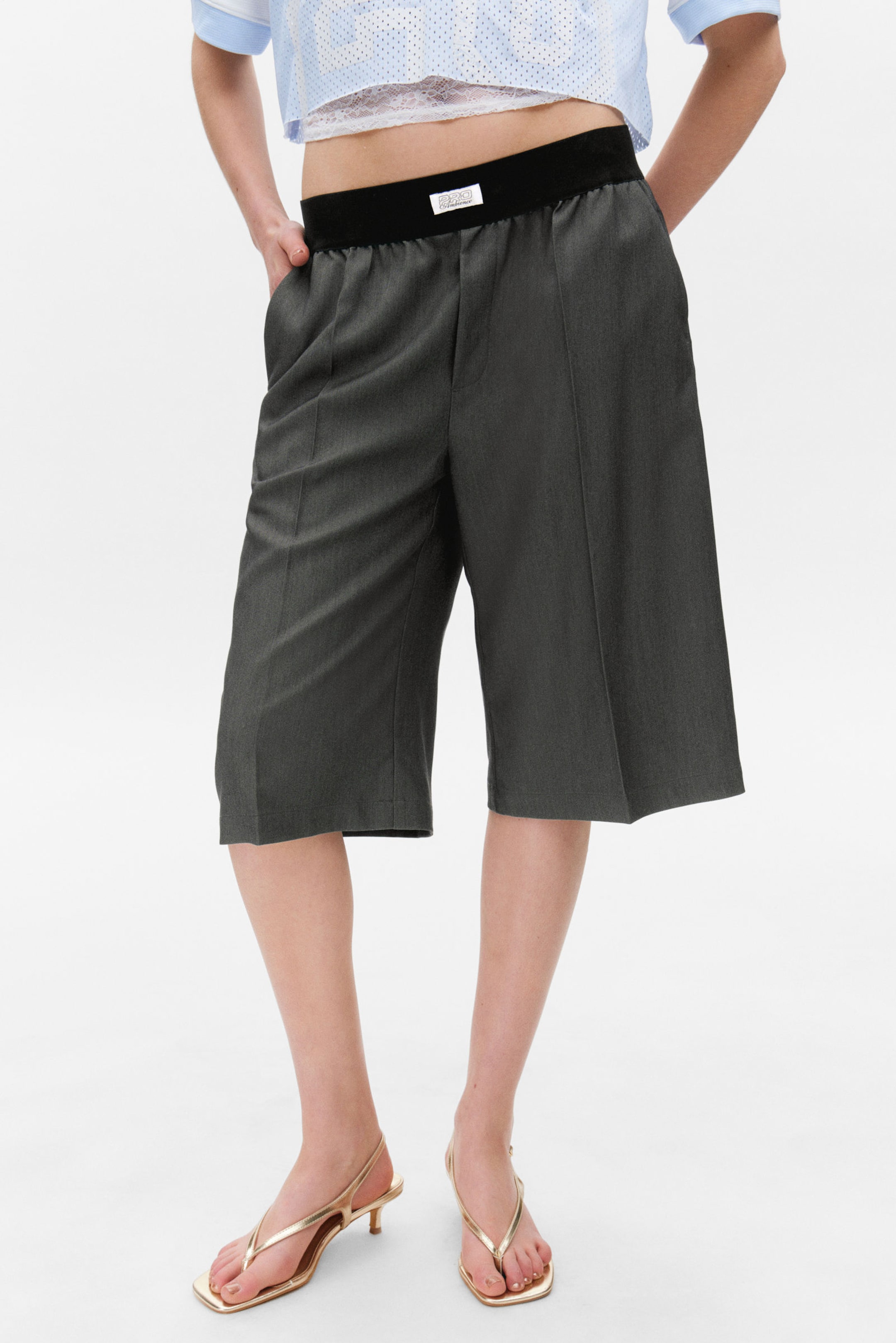#505050 - Relaxed Low Waisted Pull-on Shorts - 2