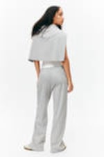 Grey Melange - Relaxed Pyjama Trousers - 2