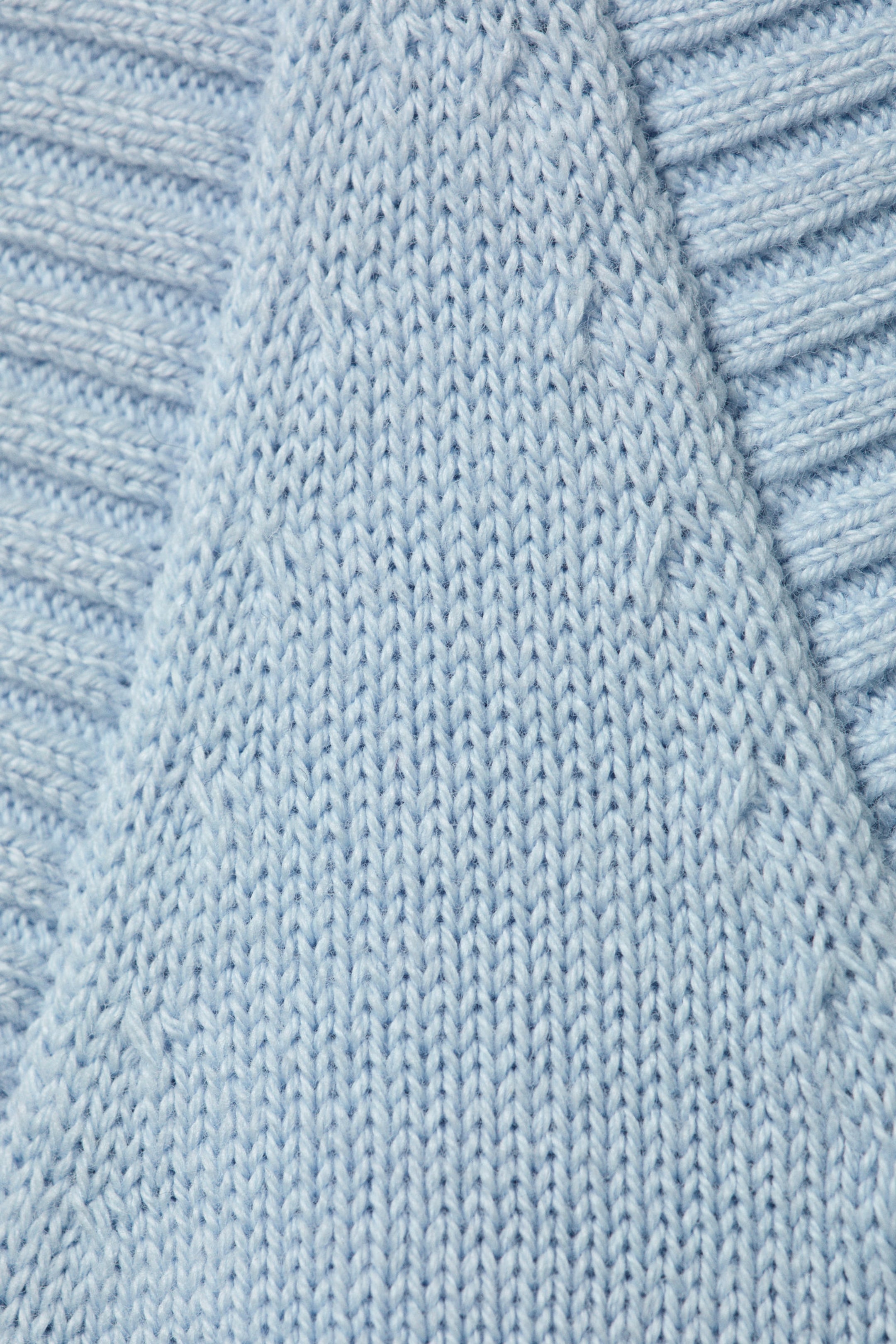 Light Blue - Cosmic Haze - Knitted Graphic Tank Dress - 5