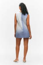 Washed Blue - Sleeveless Utility Cotton Twill Dress - 3
