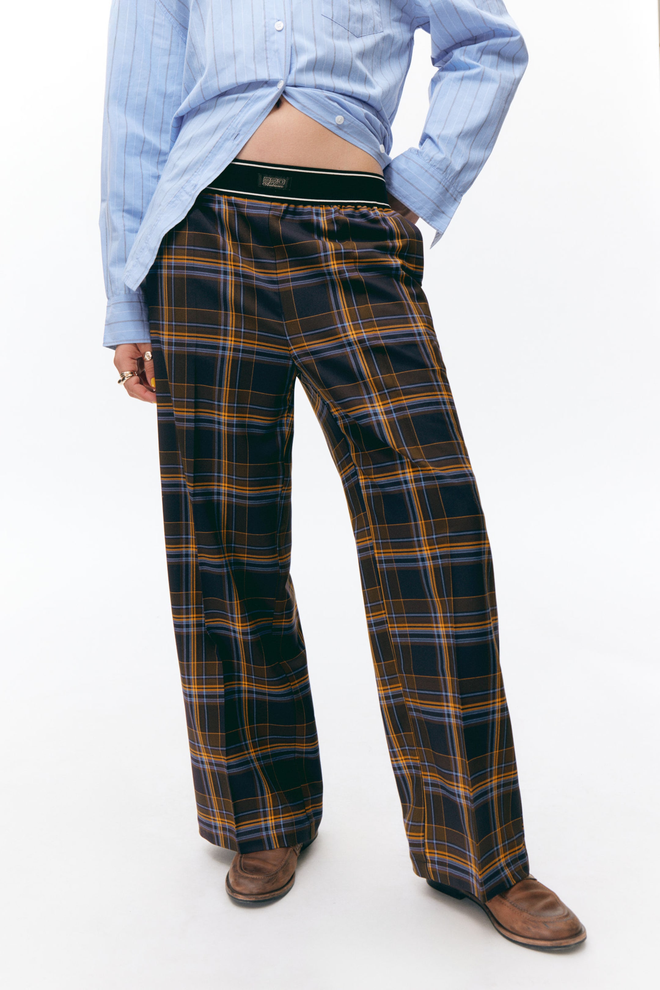 #2F2C3E - Loose Elastic Suiting Trousers - 2