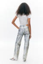 Dusty Grey - Dolphin Print - Cropped t-shirt - 2