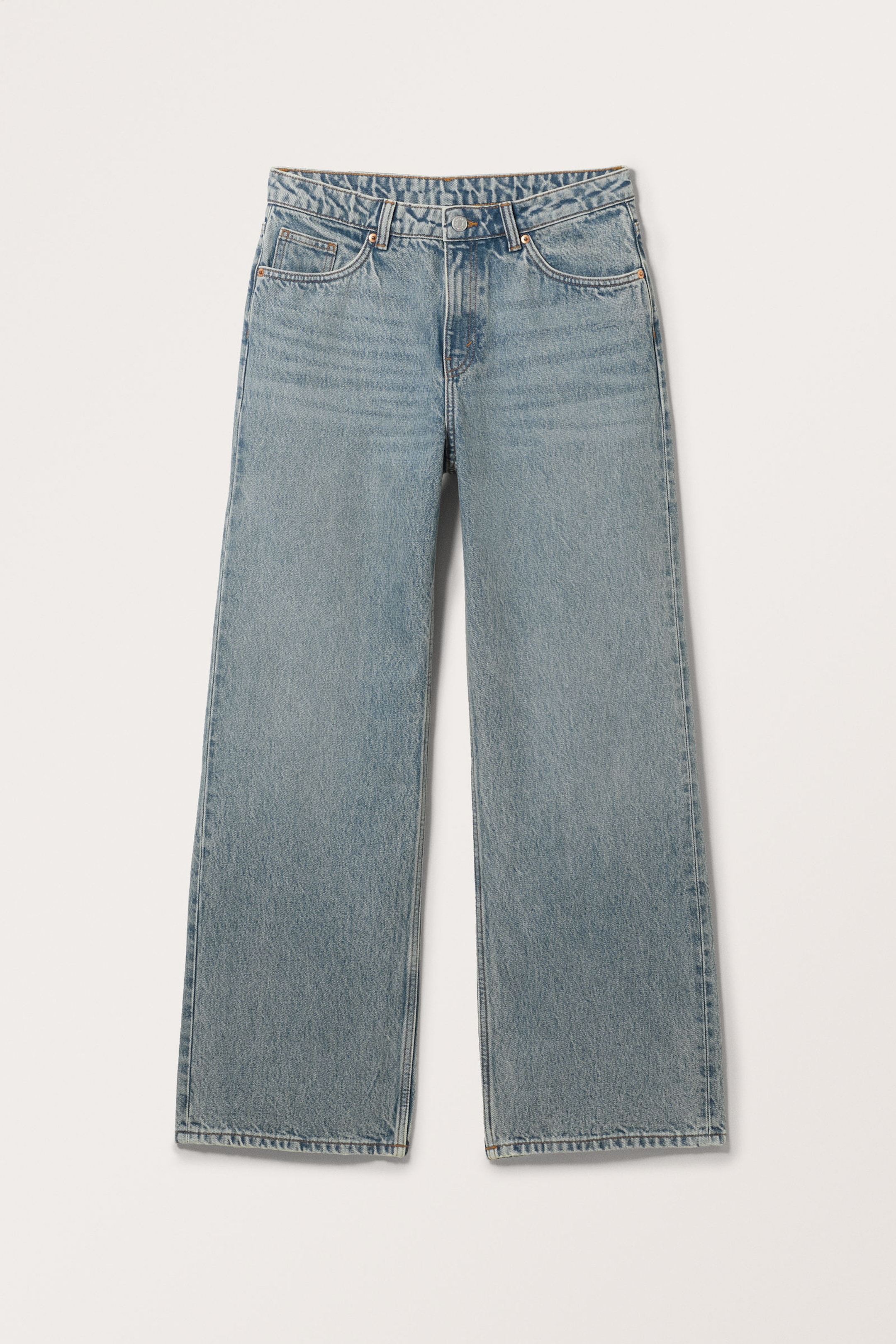 Mid Blue - Naoki Low Loose Jeans - 5