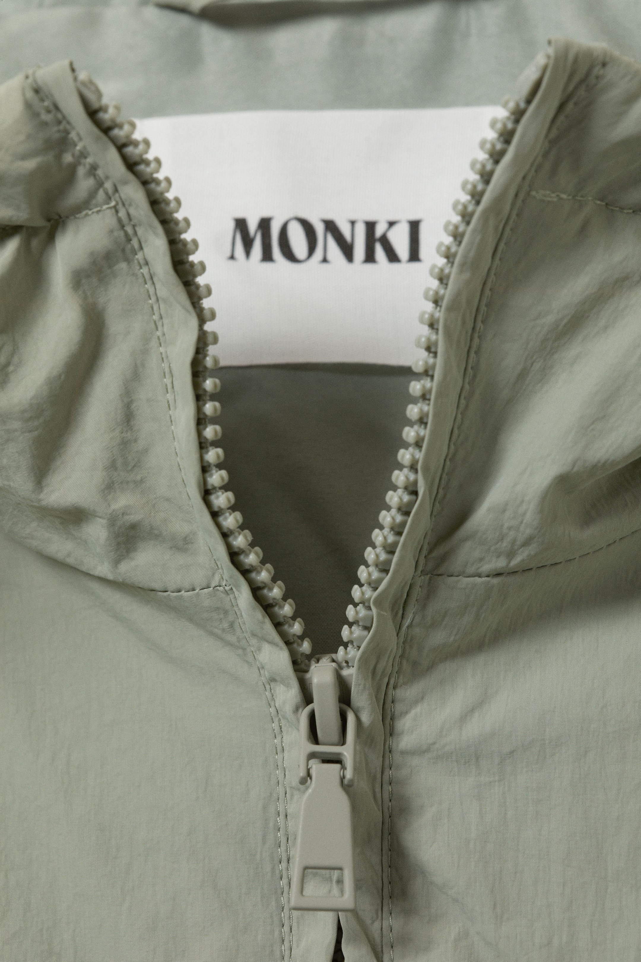 Dusty Khaki Green - Windbreaker Nylon Jacket - 6