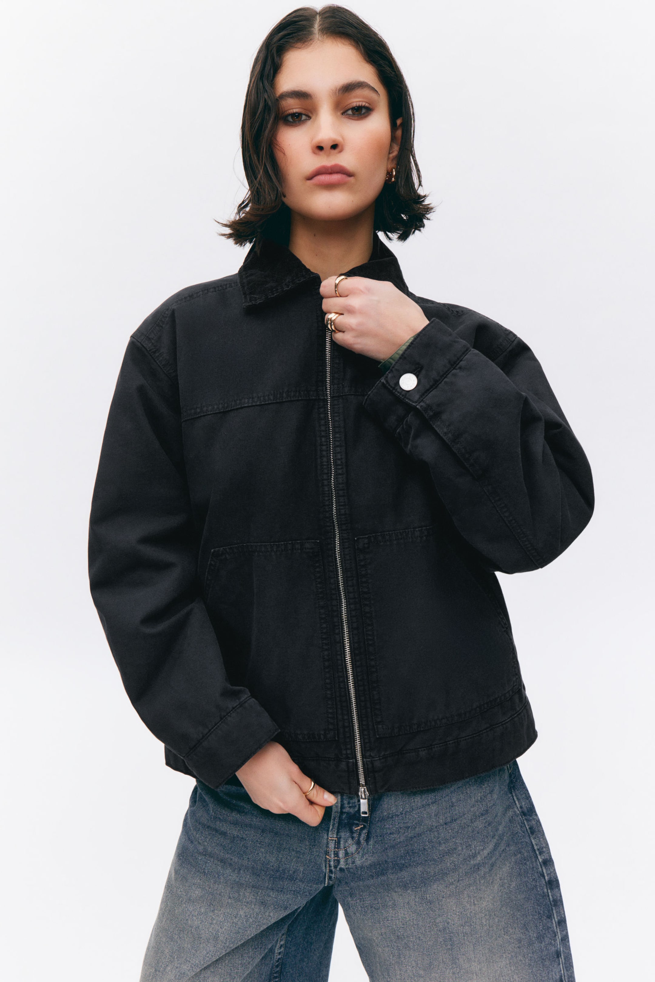 #33363A - Padded Cotton Canvas Jacket - 2
