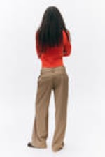 Dusty Mole - Low Waisted Pleated Suiting Trousers - 2