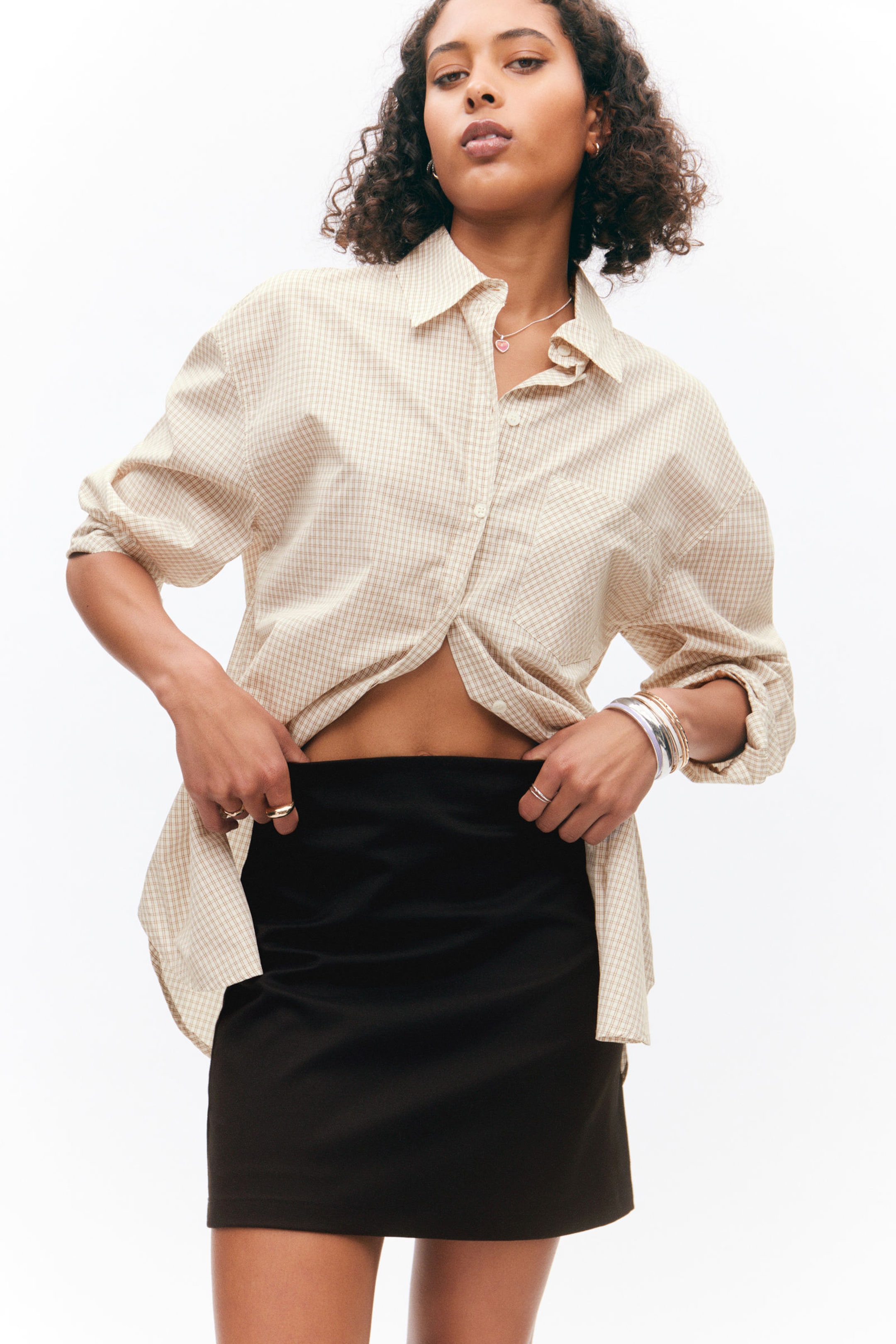 #272628 - A-line mini skirt - 1