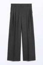 Dark grey - Wide Leg Trousers - 7
