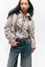 Pinkish Beige - Padded Cotton Canvas Jacket - 2
