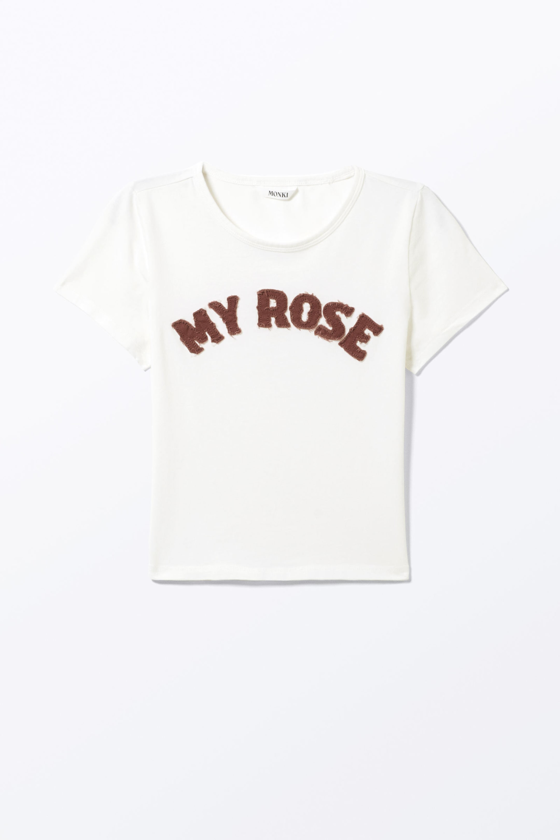 White - My Rose - Cropped t-shirt - 4