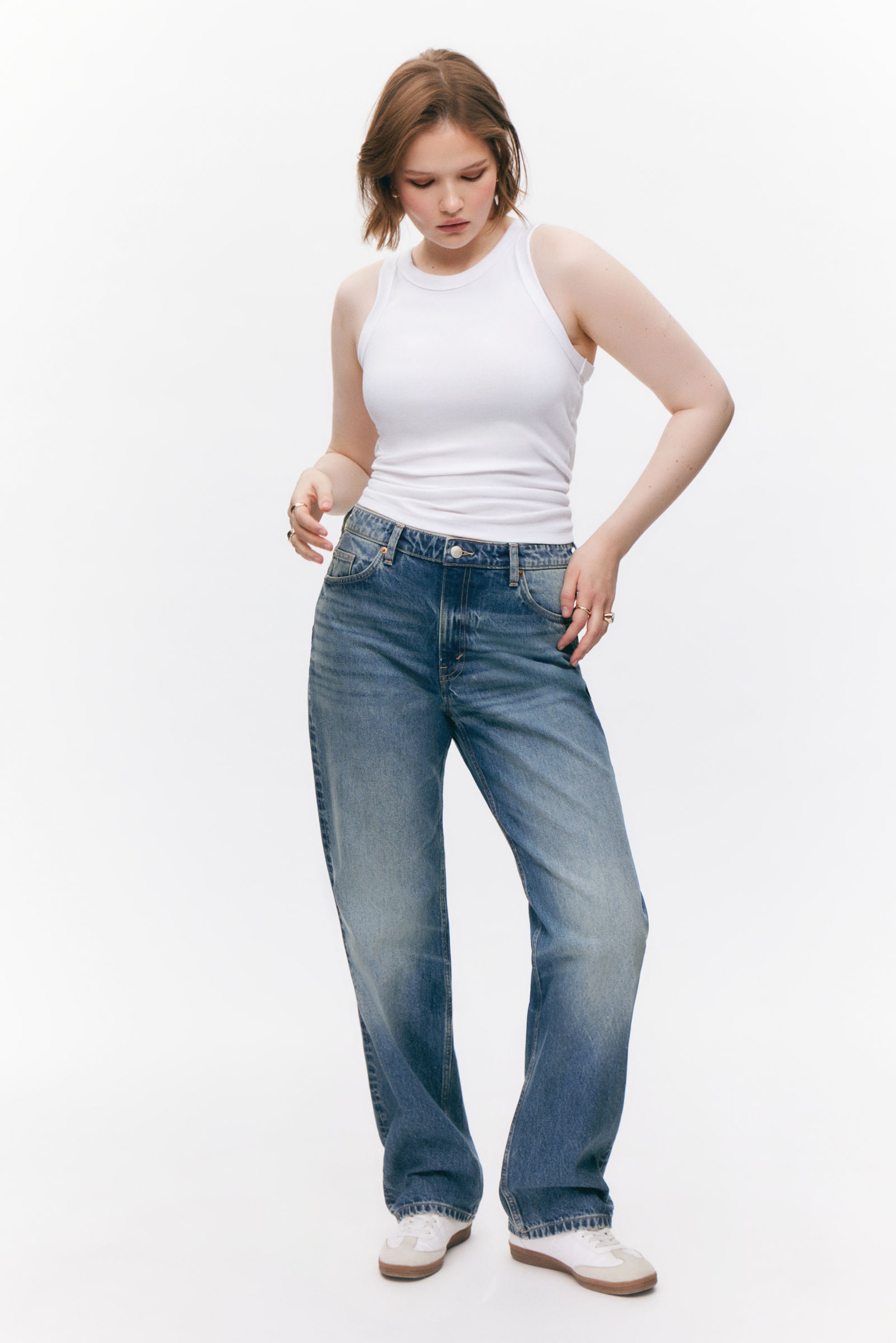 #79829D - Aimo Mid Straight Jeans - 1