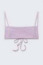 Light Lilac - Structured Square Neck Bikini Top - 3