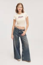 Dusty White - Cropped t-shirt - 1