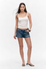 White - Slim Strappy Tank Top - 1