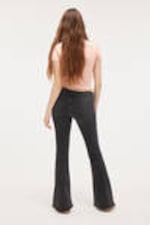 Washed Black - Katsumi Low Waist Flared Jeans - 4
