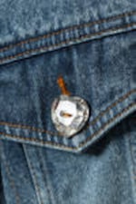 Starling Blue - Cropped Oversized Barrel-Sleeved Denim Jacket - 5