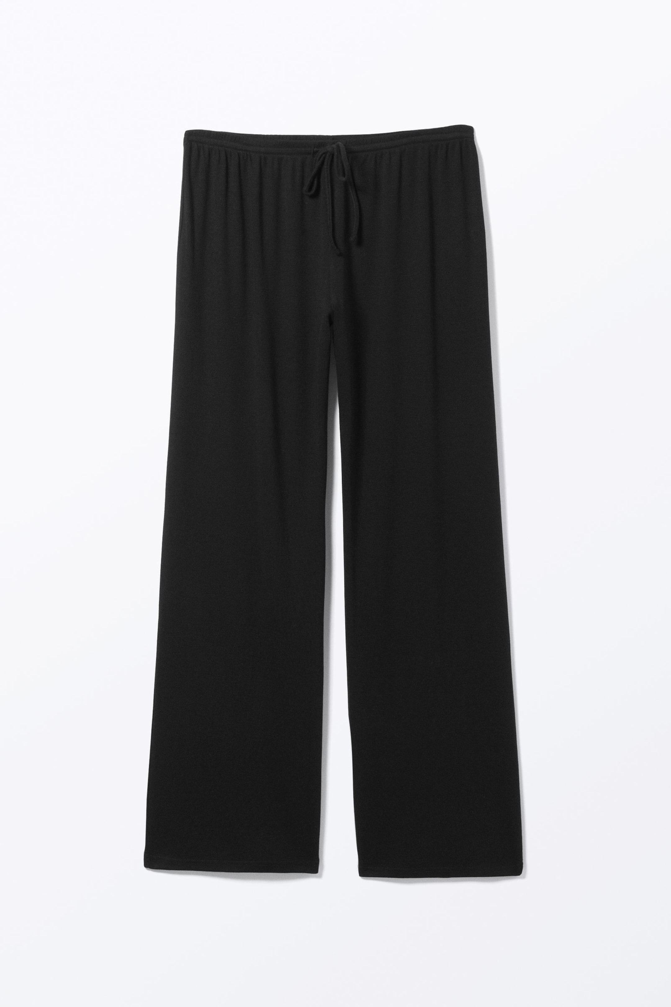 Black - Relaxed Pyjama Trousers - 3