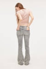 Concrete Grey - Katsumi Low Waist Flared Jeans - 4