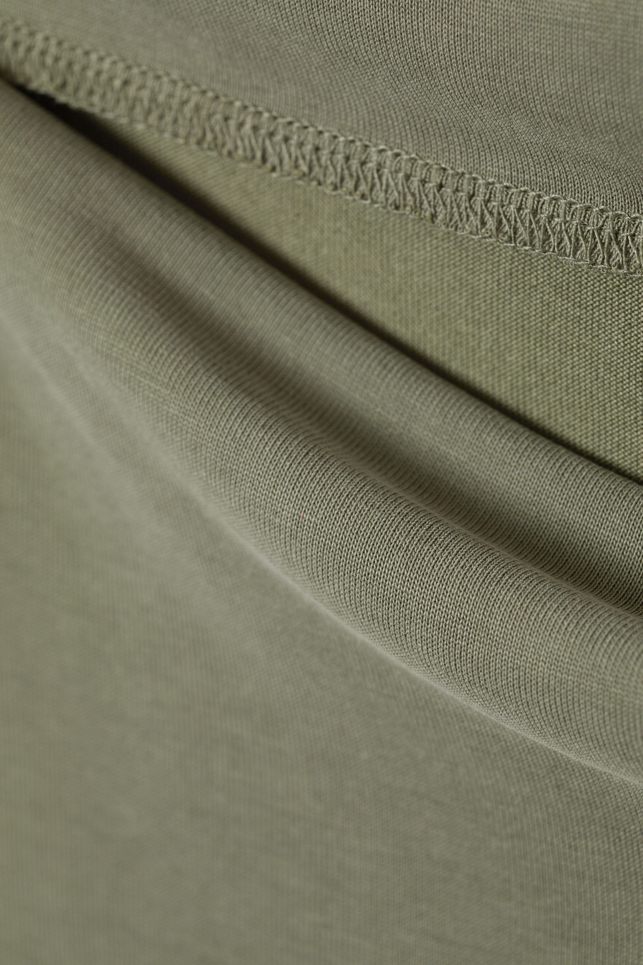 Khaki Green - Super soft sleeveless boatneck top - 4