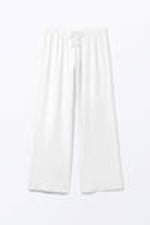 White - Relaxed Pyjama Trousers - 3