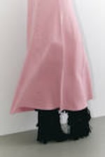 Dusty Pink - Sleeveless Twill Maxi Slip Dress - 3