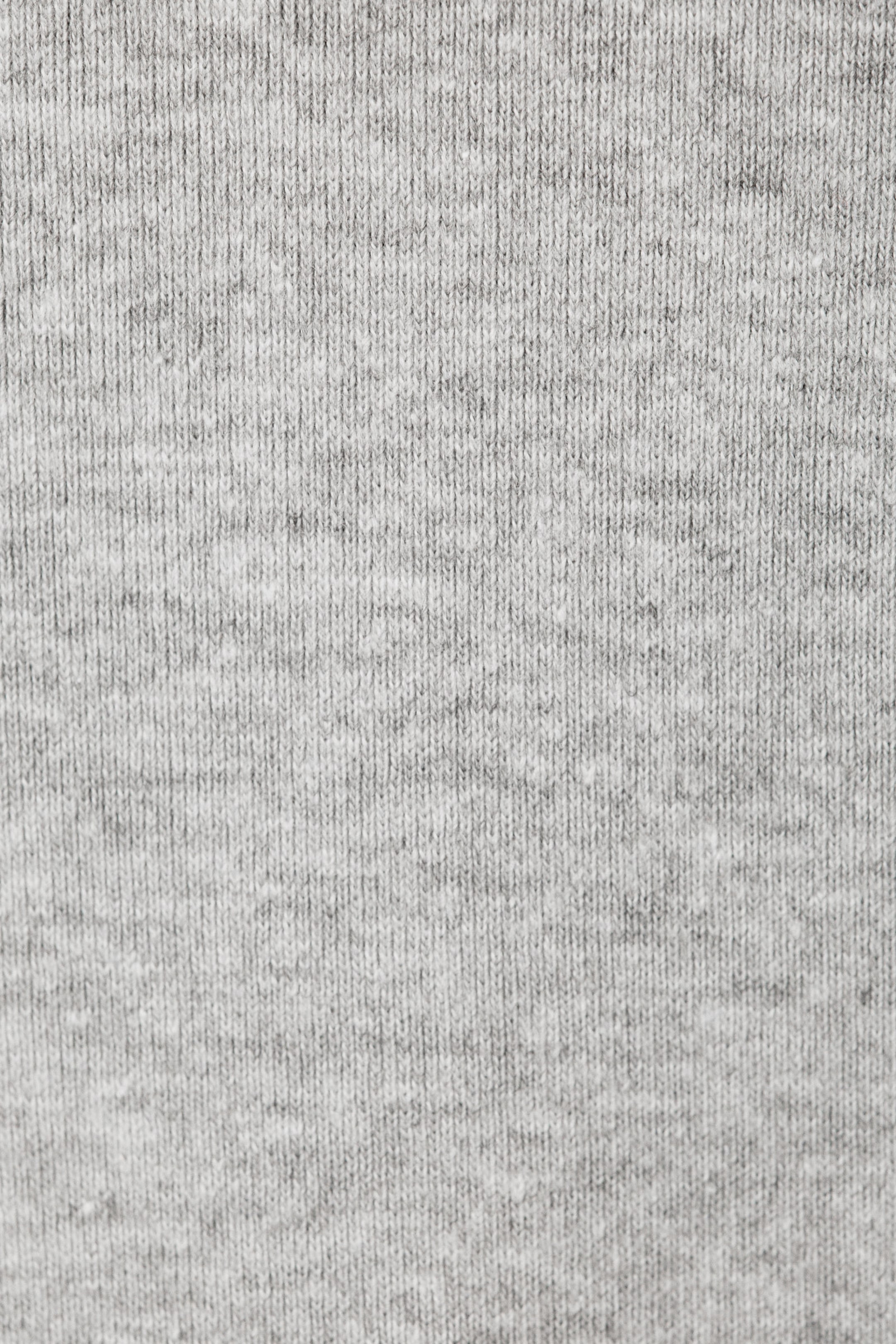 Grey Melange - Low Waist Flared Pyjama Trousers - 5