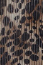 Leopard-print - Long-Sleeved Printed Mesh Top - 4