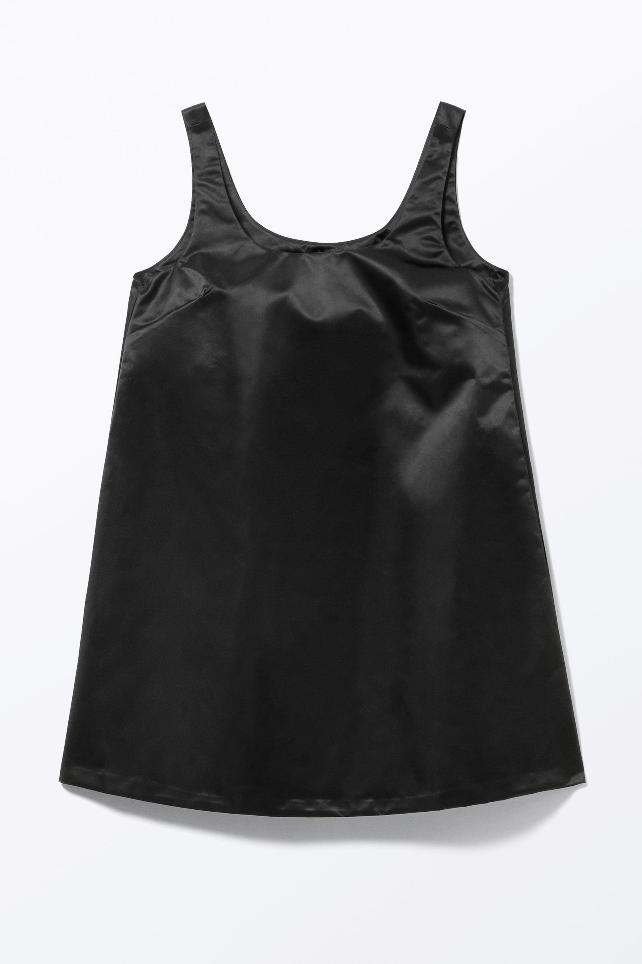 Black - Mini Pinafore Dress - 3