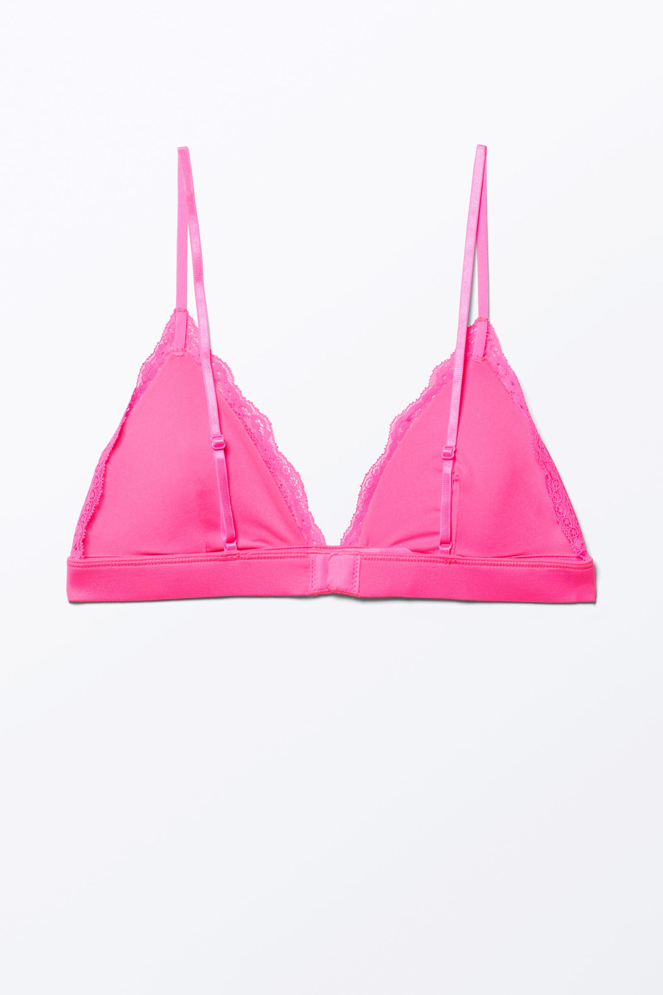 Hot Pink - Soft Padded Triangle Bra - 1