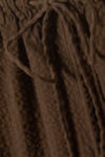 Dark Brown - Low-Rise Relaxed Pull-on Trousers - 4
