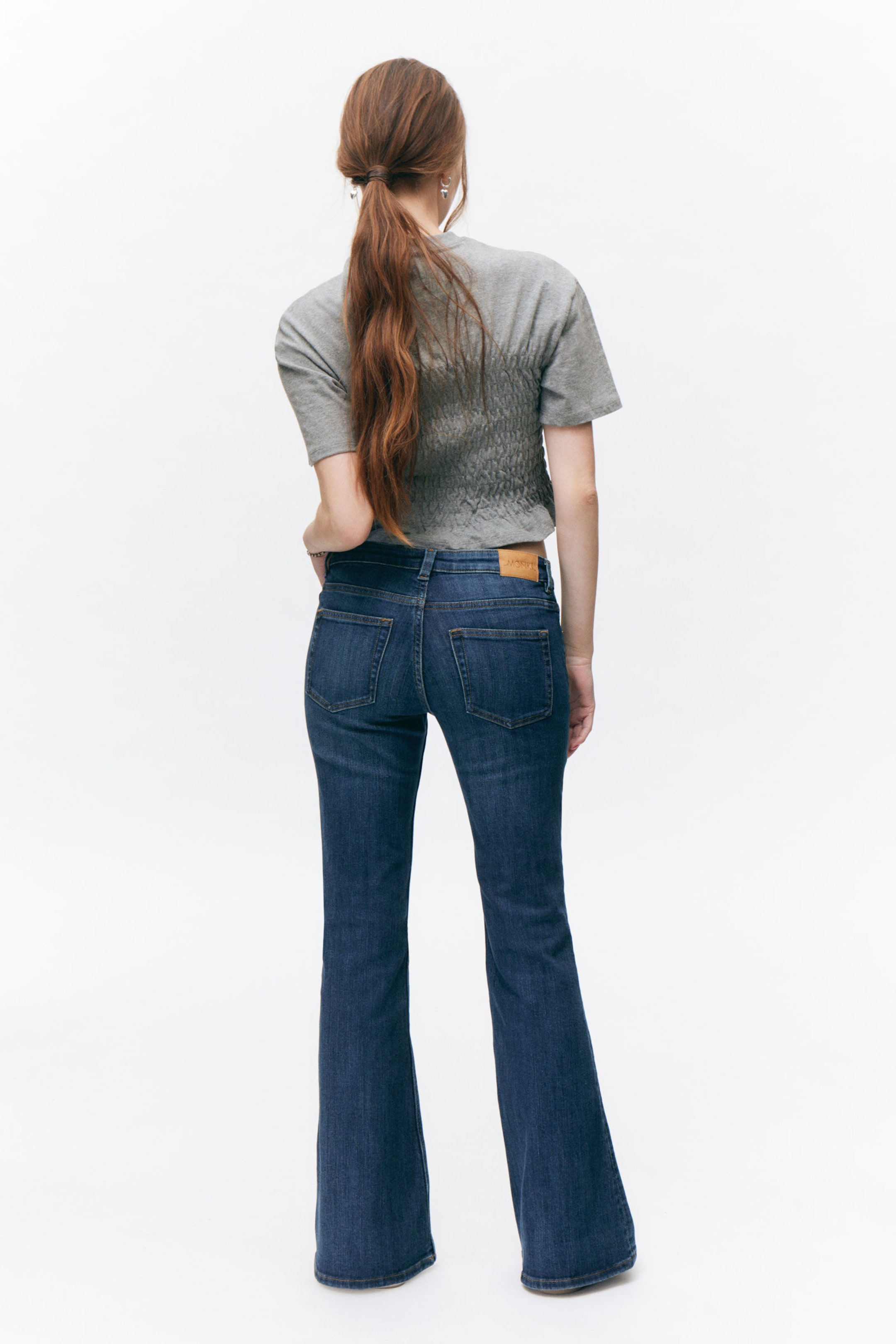 Ocean Blue - Katsumi Low Waist Flared Jeans - 3