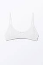 White - Soft Scoop Neck Bra - 0
