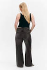 Washed Black - Paz Mid Wide Jeans - 4