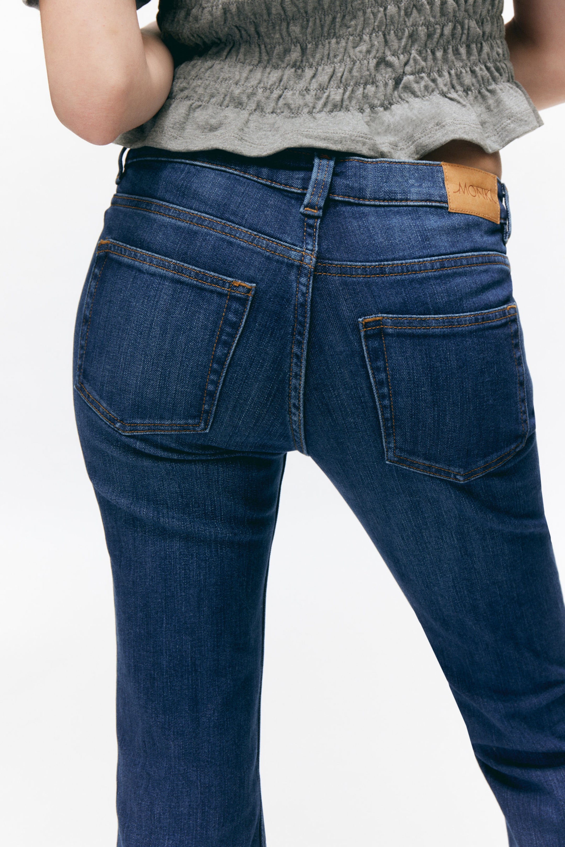 Ocean Blue - Katsumi Low Waist Flared Jeans - 4
