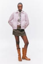 Light Dusty Purple - Two-way Zip Oxford Jacket - 0