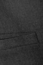 Dark Grey Melange - Low Waisted Mini Suiting Skirt - 5