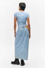 Fresh Blue - Light Blue - Midi denim skirt - 6