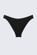 Black - Scooped High-Cut Bikini Bottoms - 3