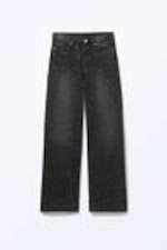 Embellished Black - Paz Mid Straight Embellished Jeans - 5