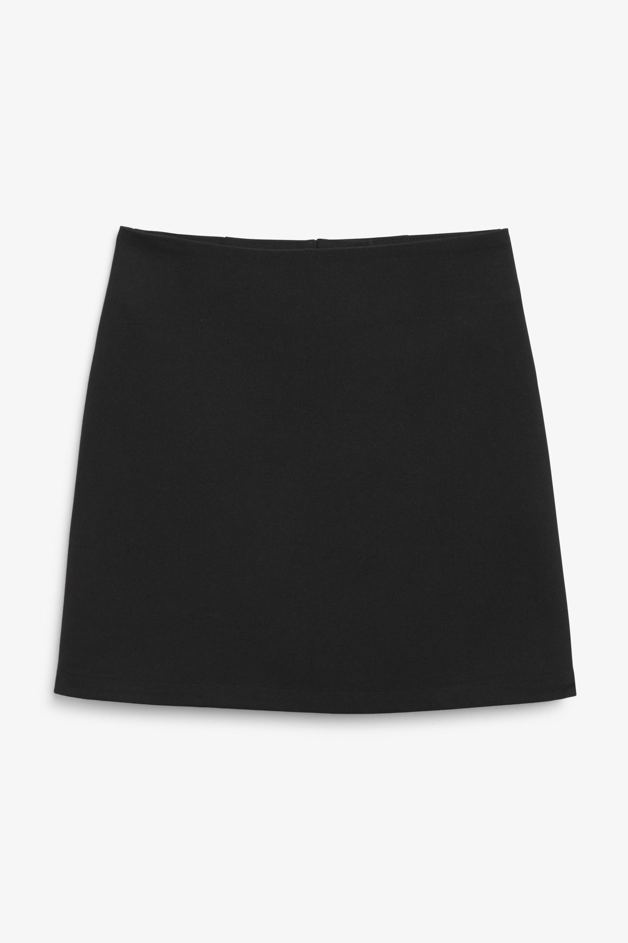 Black - A-line mini skirt - 3