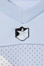 Light Blue/White - Oversized Cropped Mesh T-shirt - 5