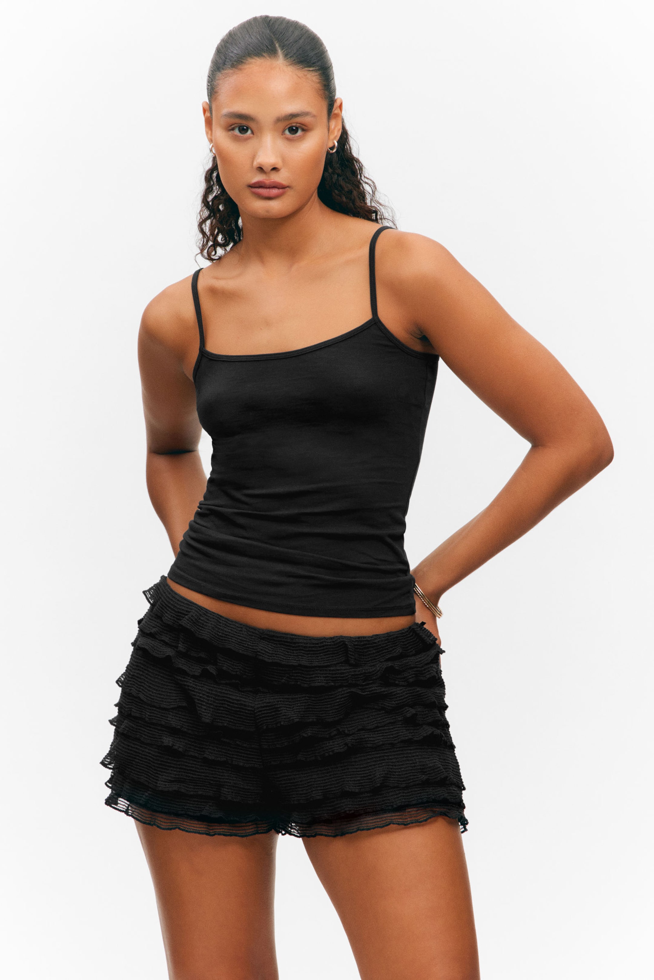 #33363A - Slim Strappy Tank Top - 1